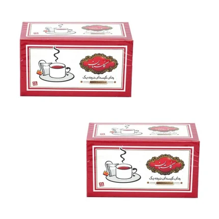 چای سیاه کیسه ای گلستان بسته 2 عددی